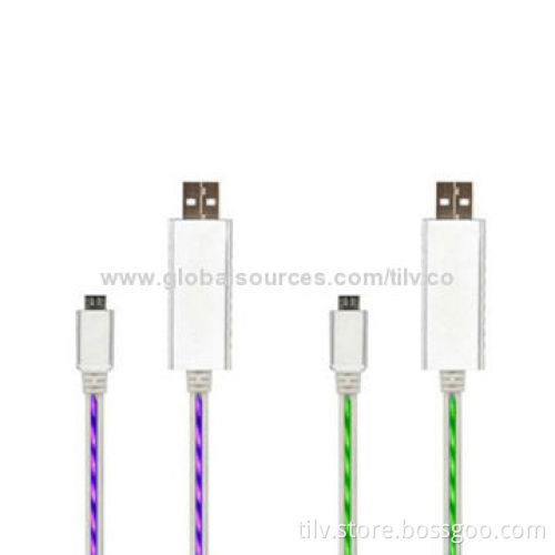 Wired LED Cable for Apple's iPhone, 80cm Long